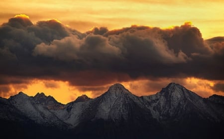 nature - clouds, Landscape, mountains, nature