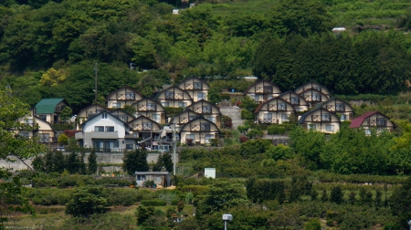 Japanese Town - nature, japan, town, scenery, japanese, house, hakone