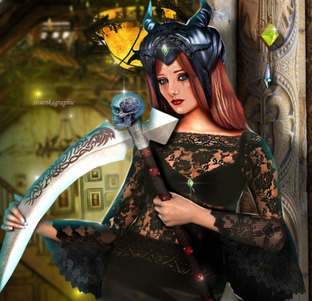 Gothiquebrown - gothic, lady, fantasy, art