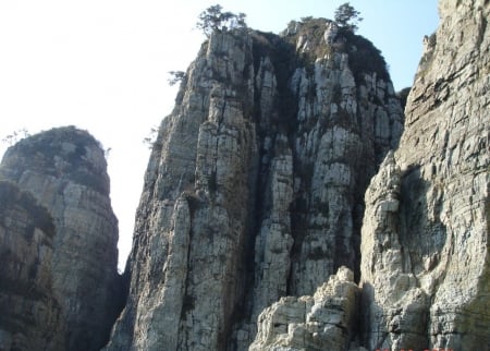 Rock Formation - South Korea - South Korea, Rock Formation, trees, Nature