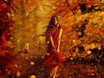 Girl in Autumn