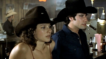 Urban Cowgirl - male, style, fun, famous, john travolta, westerns, female, debra winger, cowgirls, actors, cowboys, movies