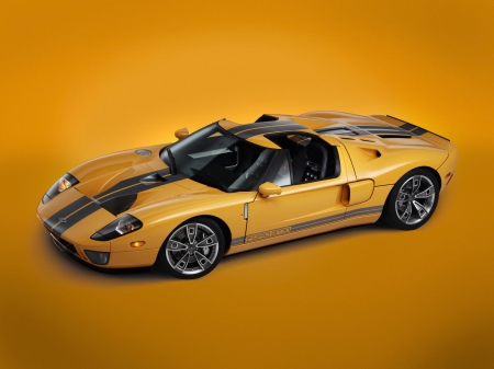 ford GTX1 roadster - roadster, ford, yellow, car