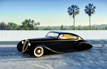 The Black Pearl - classic, whitewalls, black, jag