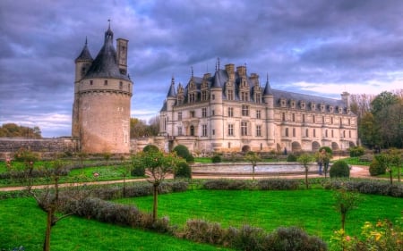 Chateau de Chenonceau, France ~ HDR - france, architecture, chateau, hdr