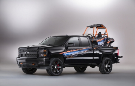 2015-Chevrolet-Silverado-Polaris-Ace-Concept - bowtie, 2015, black, gm