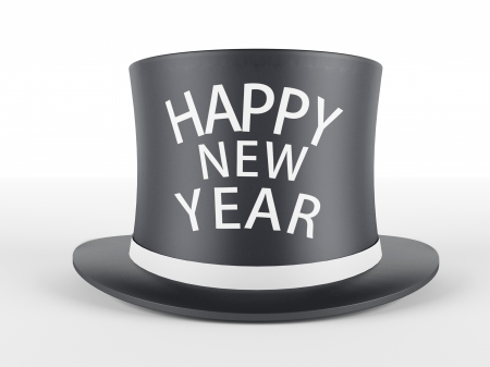 Top hat - top hat, greeting, new year, happy