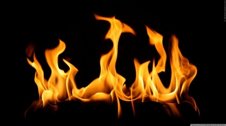 Flame - burn, abstract, fire, photography, flame, HD, wallpaper