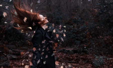 Last Day of AUTUMN. - trees, nature, season, woman, autumn, model, leaves