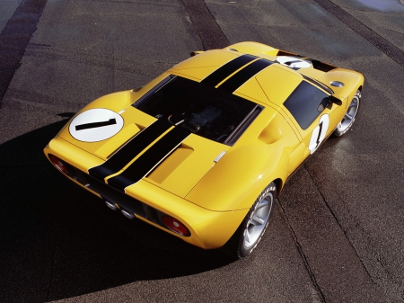 ford gt40 concept - ford, yellow, sporty, concept