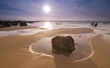 beach - sunsets, nature, beach, wallp