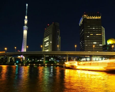 Tokyo - asakusa, japan, tokyo, sea, city, night, japanese