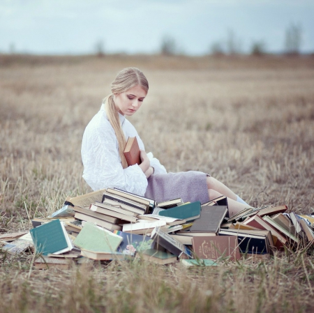 ♥ - beauty, books, model, soft