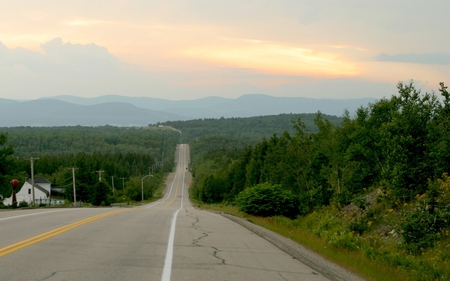 Road on field - landscap, nature