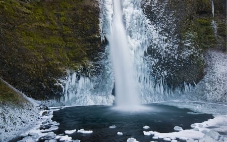 waterfalls - waterfalls, mountain