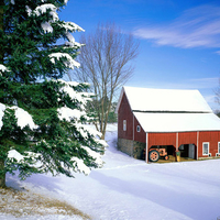 House in the snow