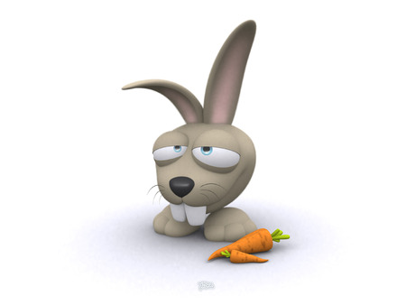 funny bunny - animals, 3d