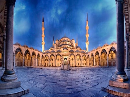 	Blue Mosque  Istanbul - istanbul, turkey, mosque, blue