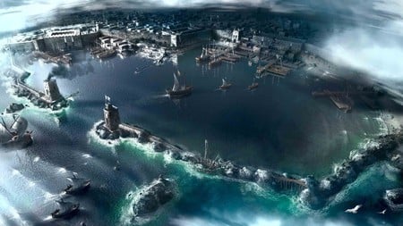 Assassins Creed - Acre Port - widescreen, concept, assassins creed, artwork, wds, port