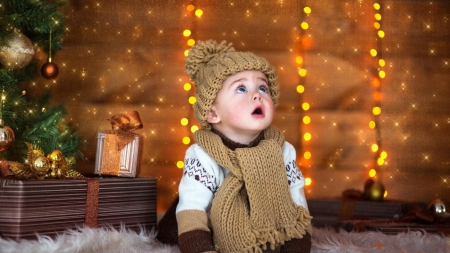 Waiting for SANTA ♥ - waiting, boy, cute, Holiday, adorable, Santa, baby, sweet