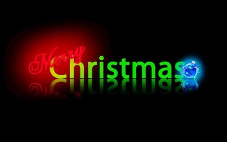 Colors of Christmas - yellow, red, blue, green, black, christmas