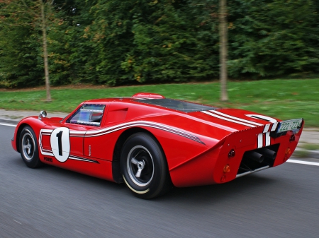 1967 ford gt40 - ford, sporty, car, red