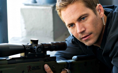 Paul Walker - gun, movie, man, actor, paul walker