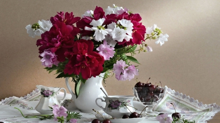 Still Life - stil life, flowers, beautiful, vase