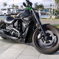 Black Harley Davidson