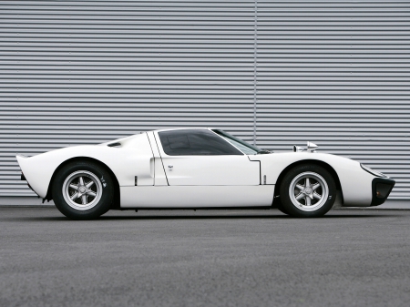 1966 ford gt40 - sporty, white, ford, car