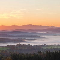 A Beautiful Sunrise In North Danville - Vermont - USA