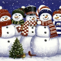 Caroling Snowmen  F5Cmp