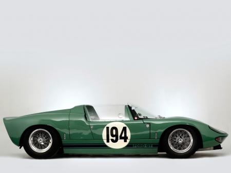 1965 ford gt roadster prototype - ford, roadster, green, prototype