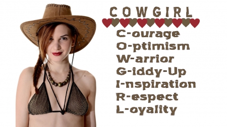 Cowgirl Candy - women, fun, female, hats, fashion, models, quotes, western, girls, cowgirls, famous