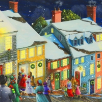 Christmas carolers