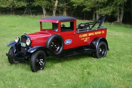 1931 Ford Model A Tow Truck - truck, ford, tow, vintage