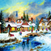 Village in Winter