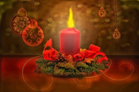 1. Advent Candle - abstract, Advent, candle, Christmas, still life