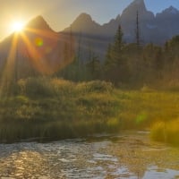 sunset wyoming national park