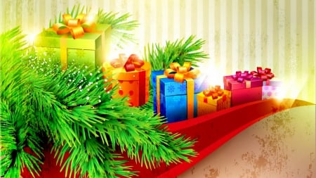 CHRISTMAS GIFT - colors, gift, chirstmas, beautiful