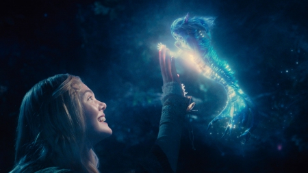 Elle Fanning as Aurora - actress, maleficent, elle fanning, girl, blue, aurora, creature, fantasy, magic, movie, princess, disney