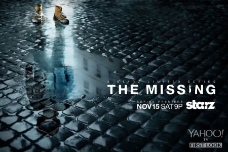 The Missing - entertainment, the missing, reflection, rain, boy, tv series, shoes