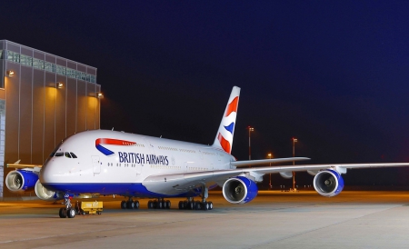 Airbus-380 - 380, great, night, airbus