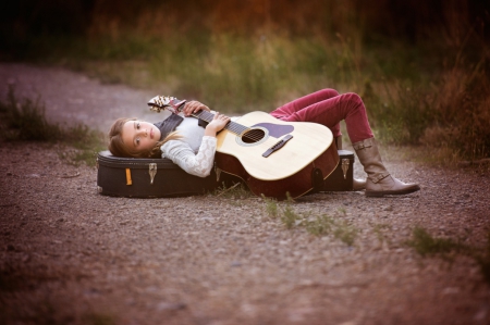 â™¥ - photography, girl, guitar, abstract