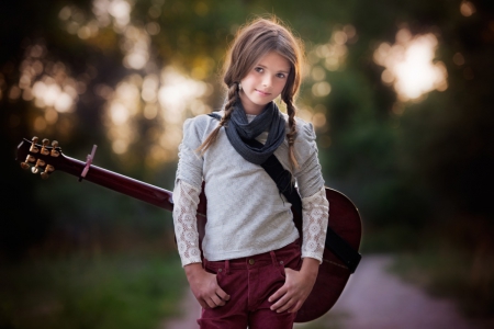 â™¥ - photography, girl, guitar, abstract