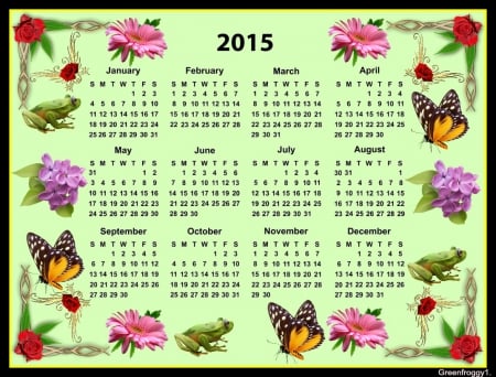 2015 CALENDAR - 2015, year, calendar, new