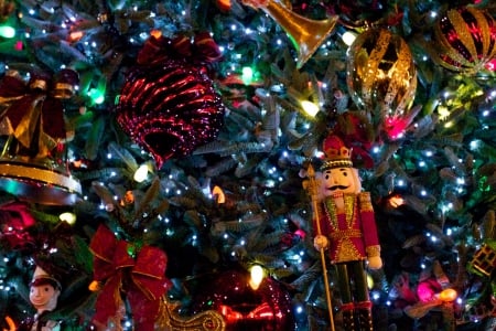 The Nutcracker - sparkle, glitter, lights, ornaments, Nutcracker, Christmas