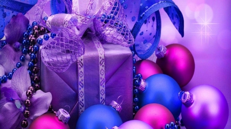 Merry Christmas! - christmas, gift, purple christmas, purple