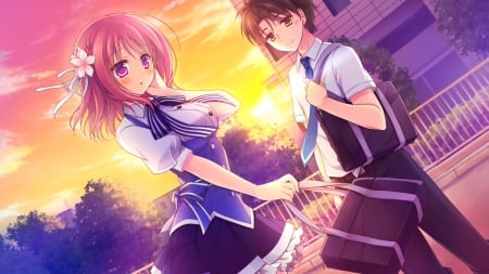 School Couple - love, couple, school, seifuku, cg, game, romance, uniform, cute