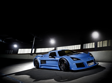 gumpert apollo s - car, blue, race, apollo, gumpert